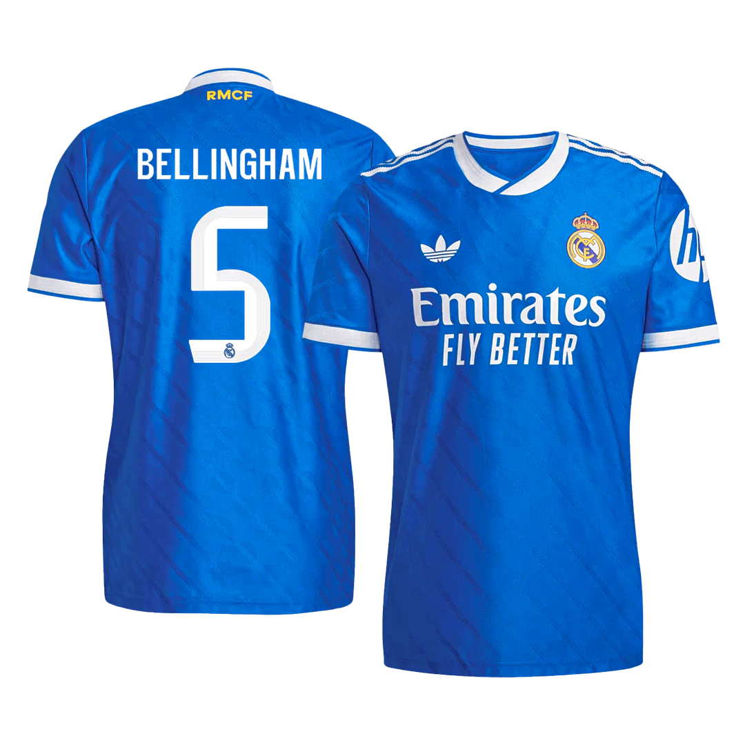 BELLINGHAM #5 Real Madrid Third Away Player Version Soccer Jersey 2025/26