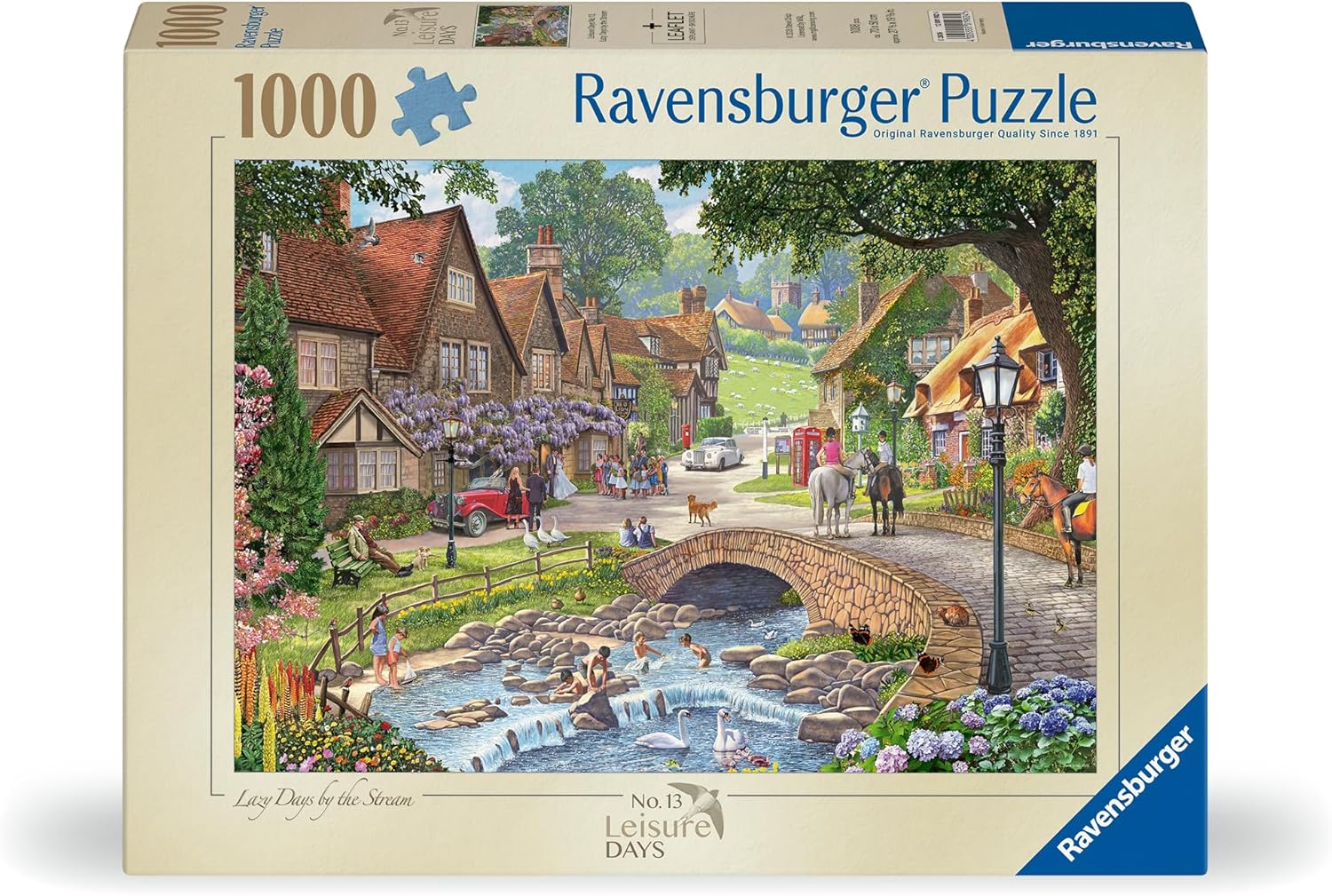 Leisure Days No.13: Lazy Days by the Stream by Steve Crisp - 1000 Piece Jigsaw Puzzle (Ravensburger)