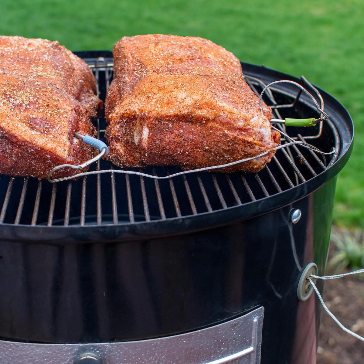 Weber 22 Inch Smokey Mountain Cooker Smoker In Black With Cover And Built-In Temperature Gauge