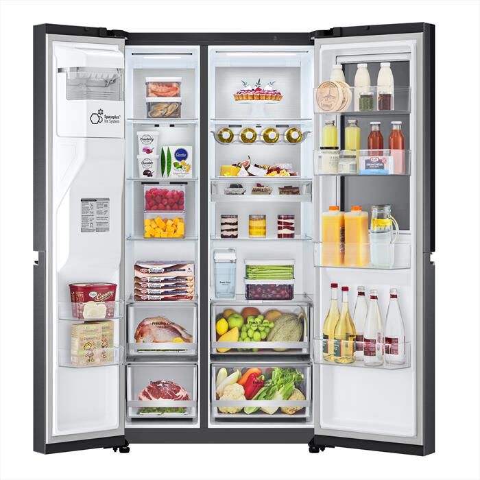 LG - Frigorifero side by side GSXV91MCAE Classe E-Black