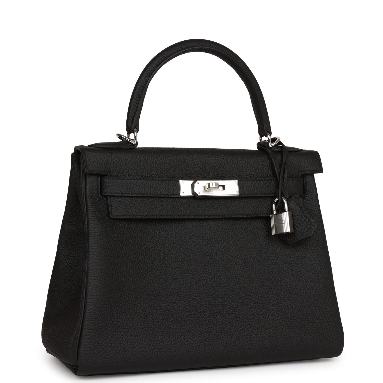 Kelly Retourne 28 Black Togo Palladium Hardware