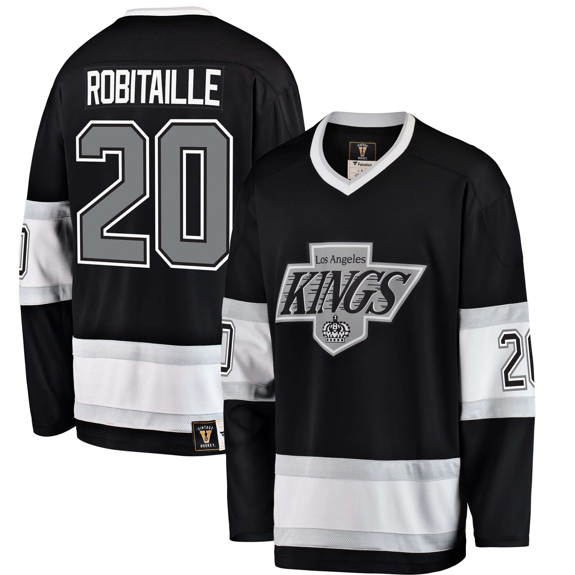 Luc Robitaille Los Angeles Kings Fanatics Premier Breakaway Retired   Jersey – Black