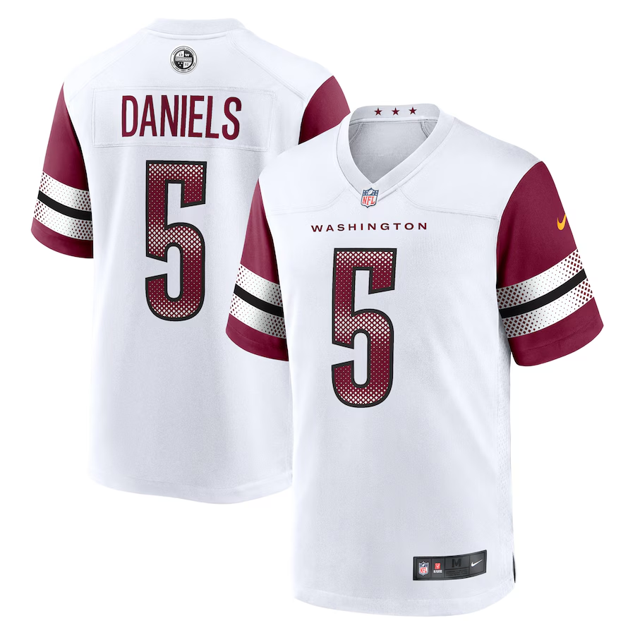 Washington Commanders Jayden Daniels Nike Carbon Black Fashion Jersey