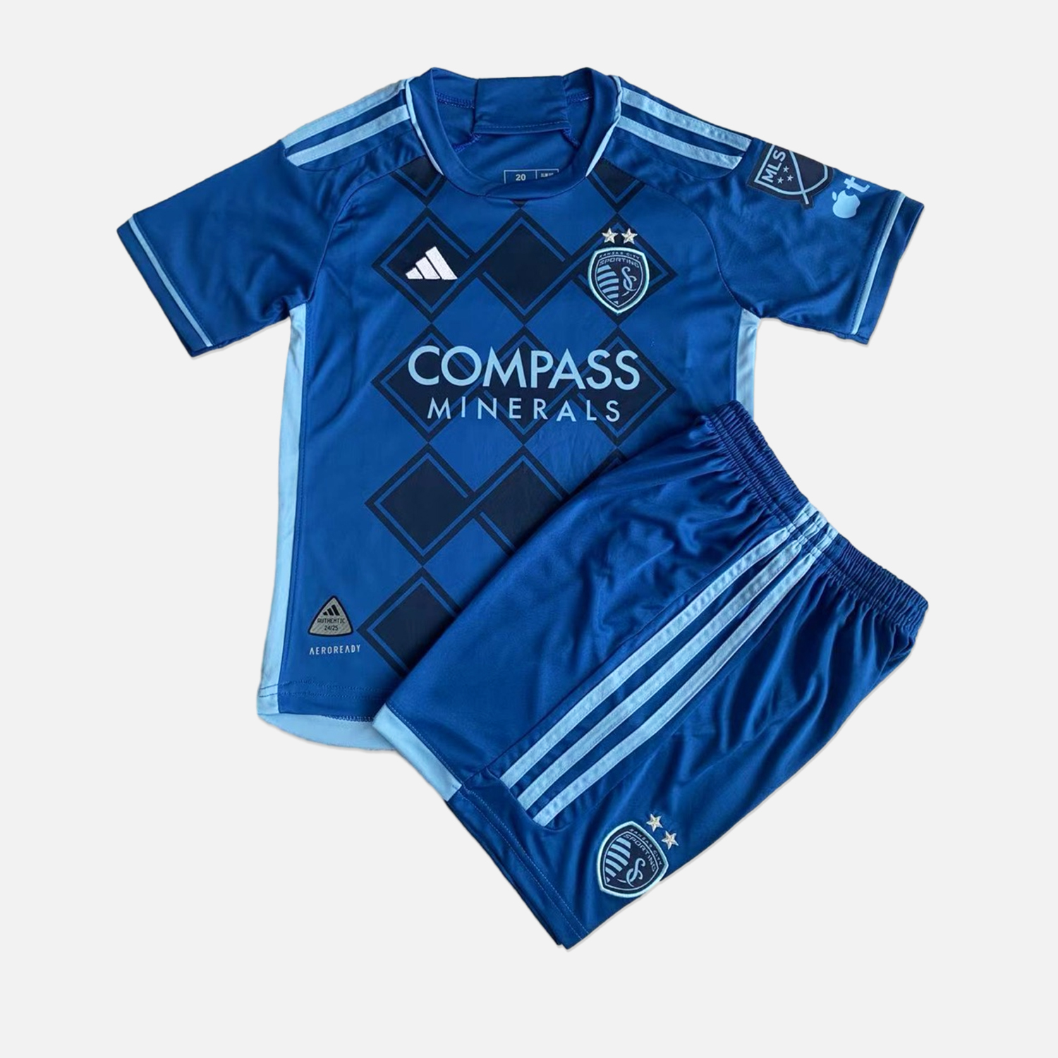 Sporting Kansas City 2024 Away Men's Adult Jersey Set - Fans Version