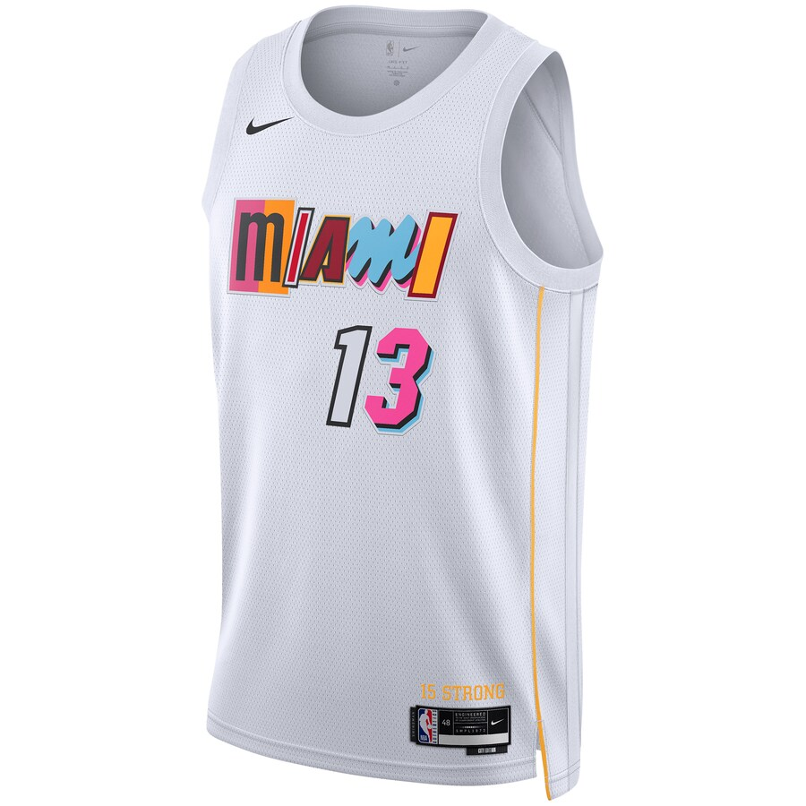 Miami Heat Bam Adebayo  White 2022/23 Swingman Jersey - City Edition
