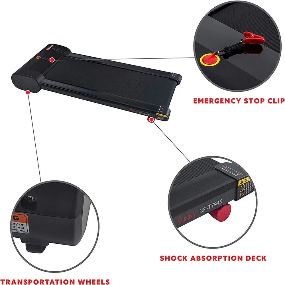 Sunny Desk Treadmill Walking Pad Running Machine Portable Treadmill for Home USA