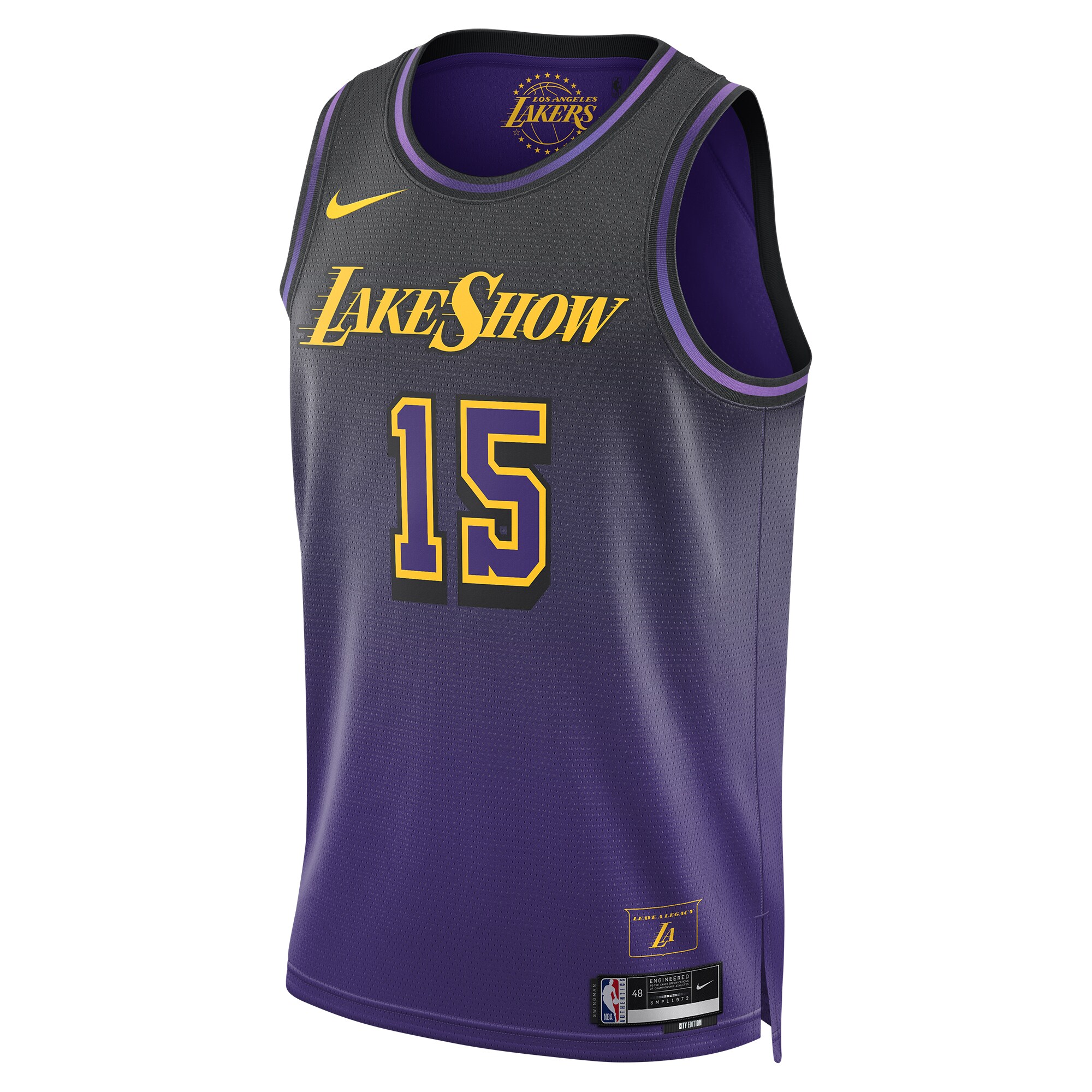 Unisex Los Angeles Lakers Austin Reaves  Purple 2024/25 Swingman  Jersey - City Edition