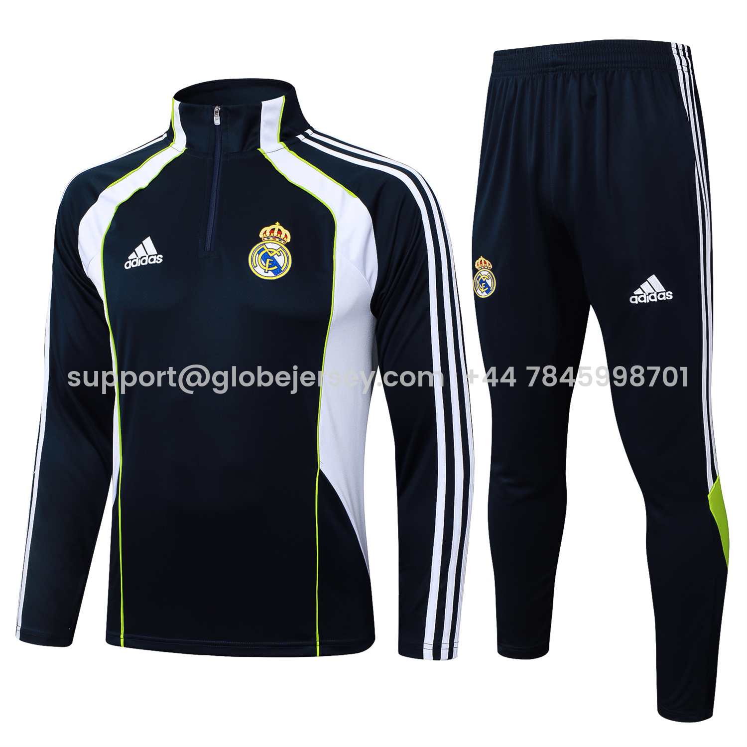 Real Madrid 25-26 Long Sleeve Training Set - Deep Blue Urban Purist Style
