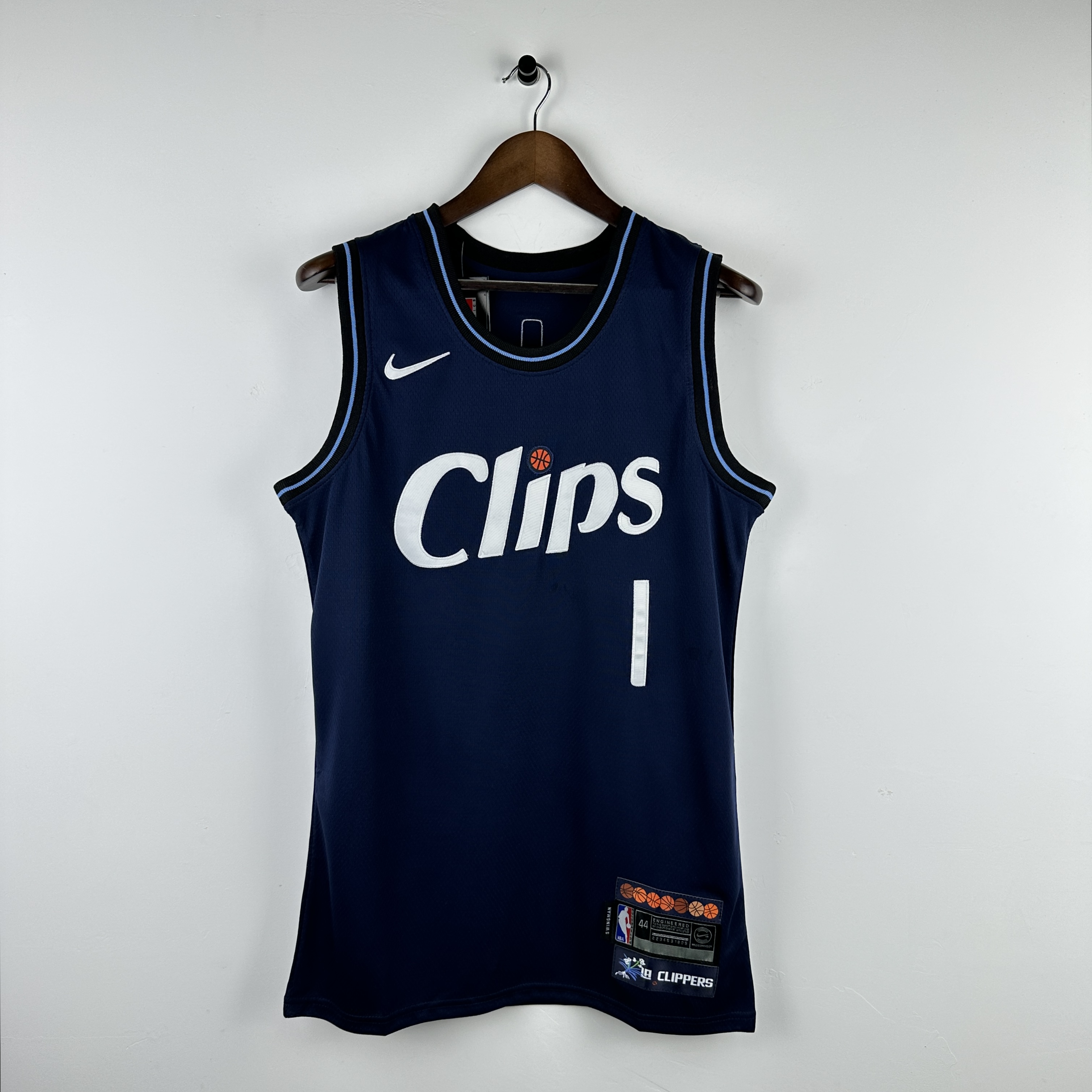 Embroidery 24 season Clippers City Edition No. 1 Harden