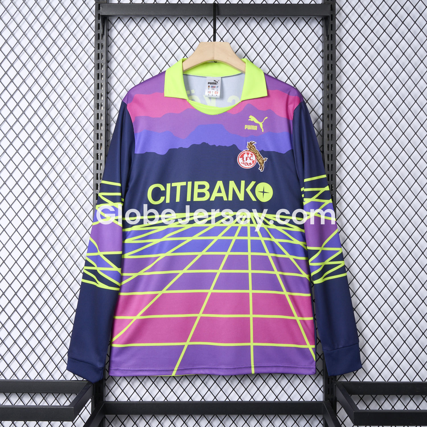 Retro 1. FC Köln 1991-92 Goalkeeper Long Sleeve Jersey
