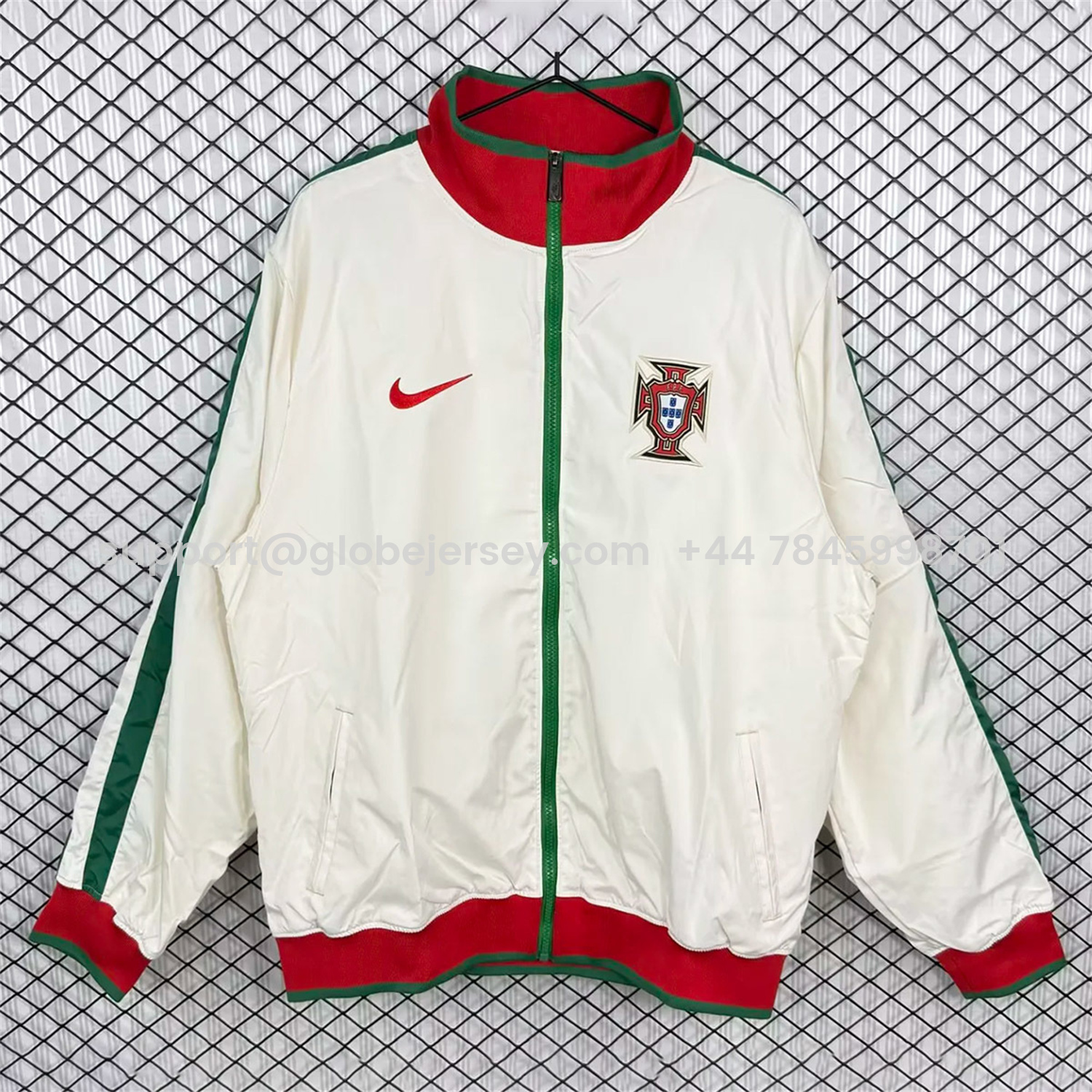 Retro Portugal 2010 White Windbreaker