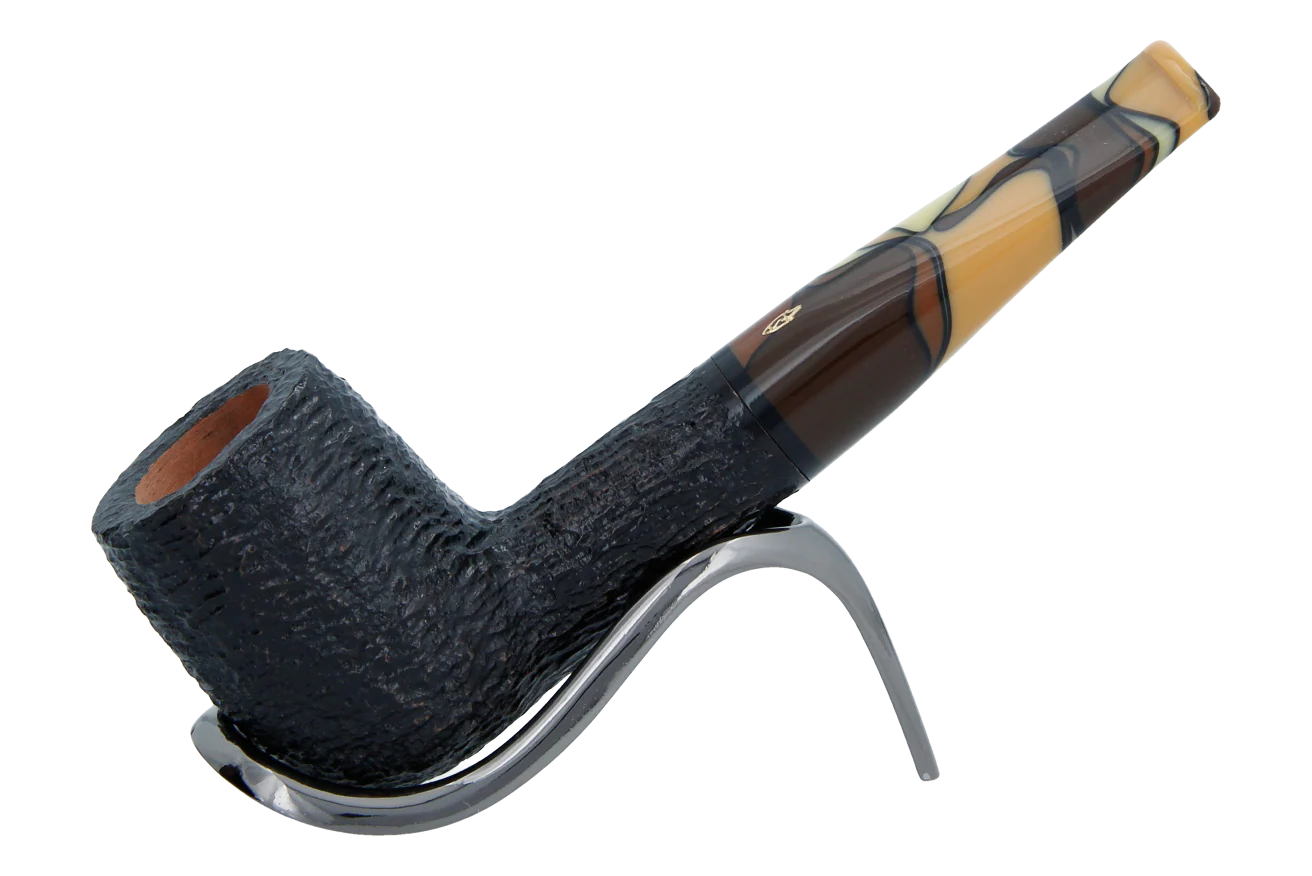 Savinelli Paloma Rustic Black 101 - 6mm Briar Pipe