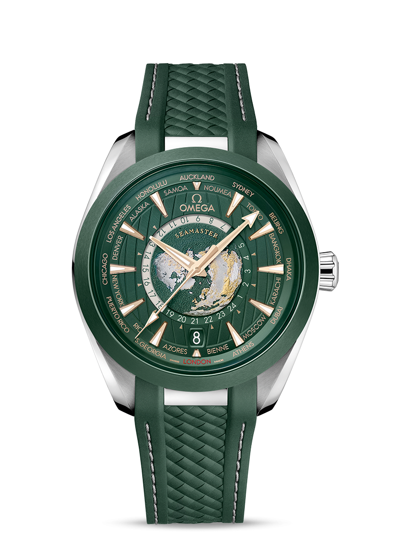【Super Clone】OMEGA SEAMASTER AQUA TERRA 150M CO‐AXIAL MASTER CHRONOMETER GMT WORLDTIMER 43 MM