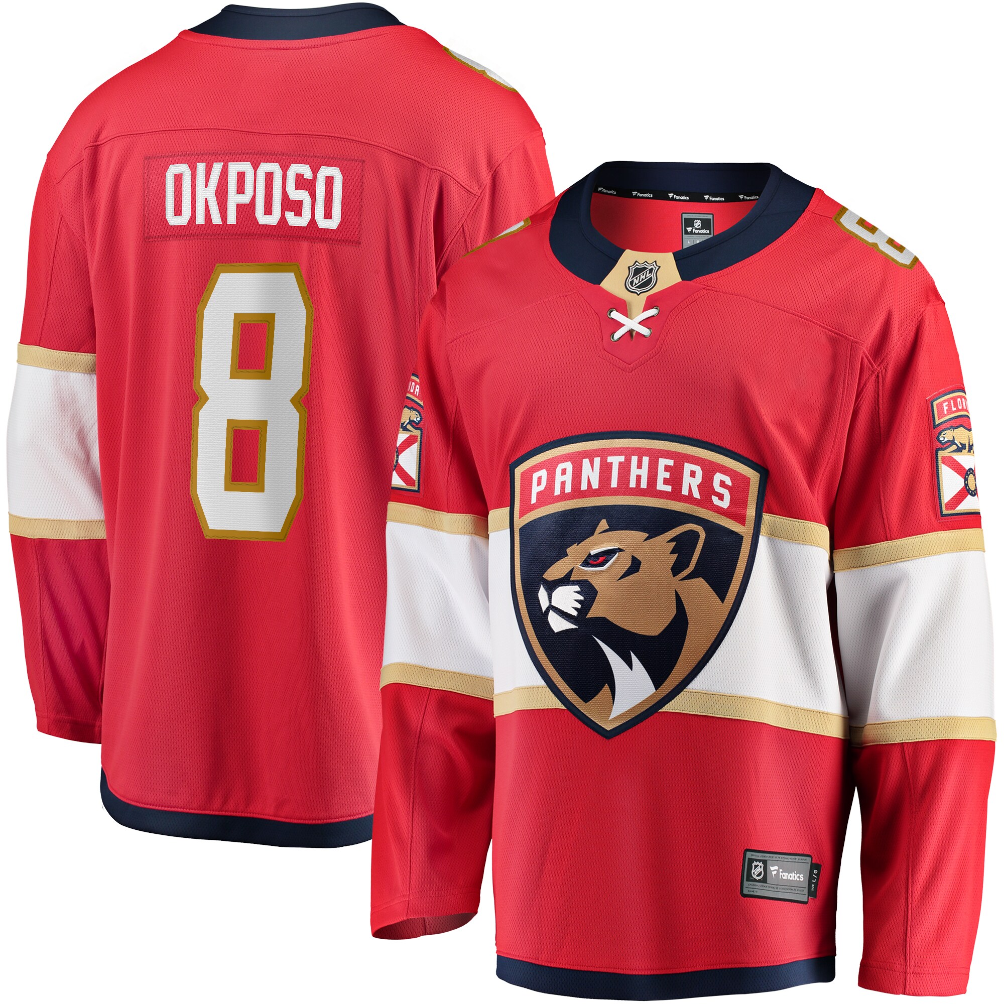 Kyle Okposo Florida Panthers Fanatics Home PremierÂ Breakaway   Jersey – Red