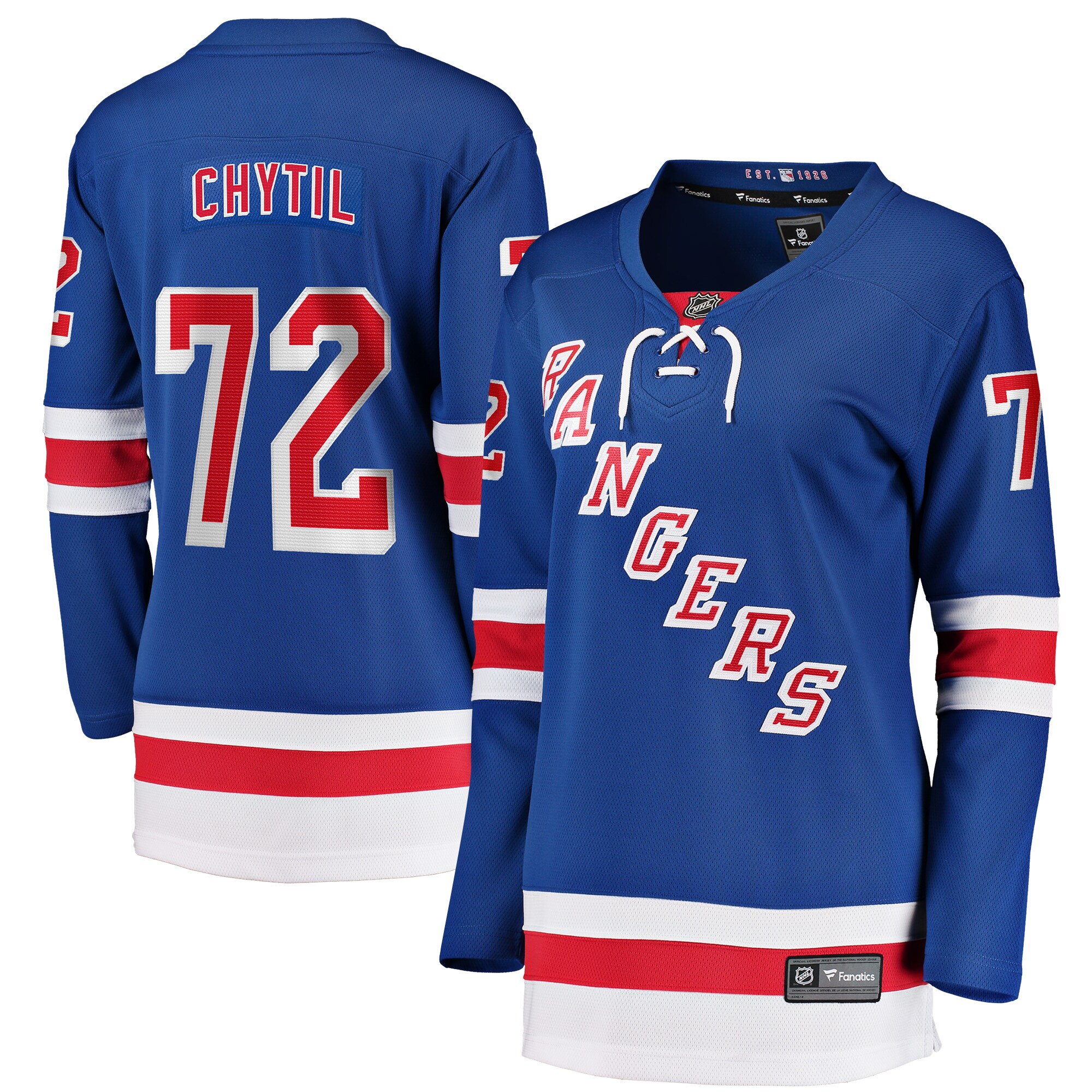 Filip Chytil New York Rangers Fanatics Women’s Home Breakaway   Jersey – Blue
