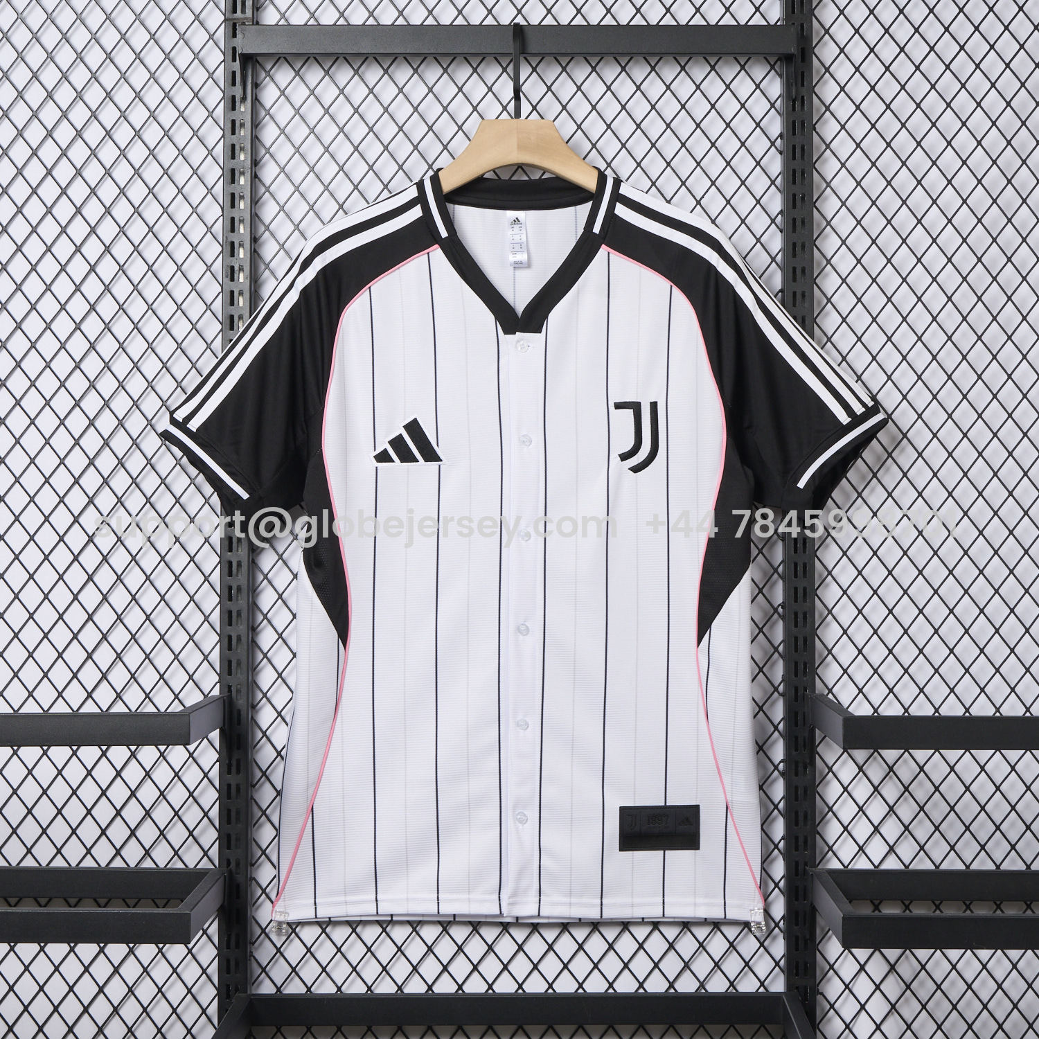 Juventus 25-26 White Baseball Jersey with Black Stripes
