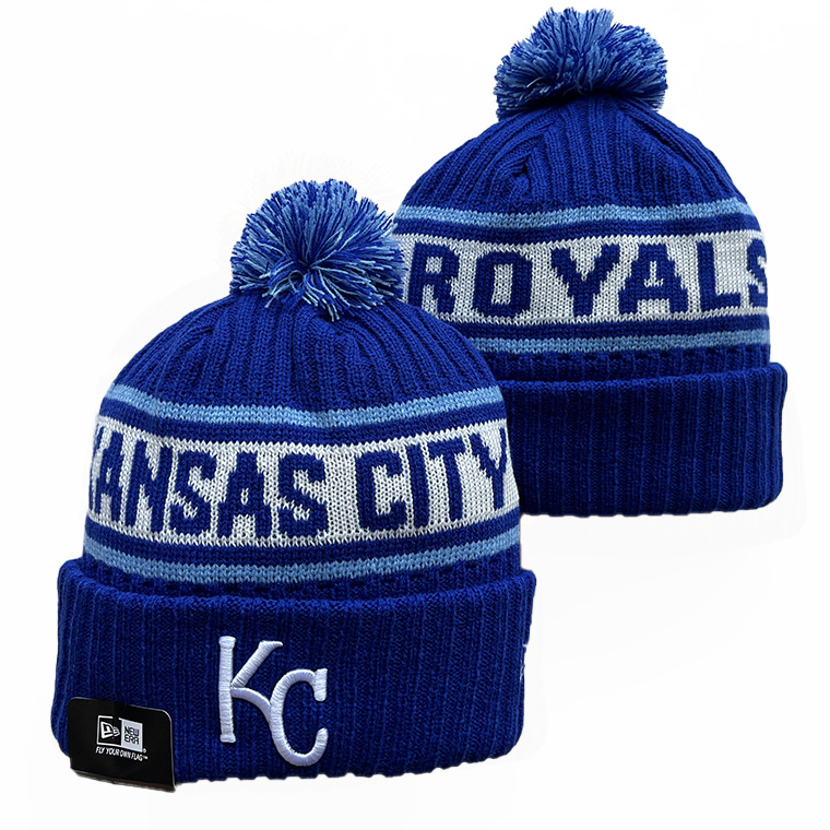 Kansas City Royals Cuffed Knit Hat with Pom