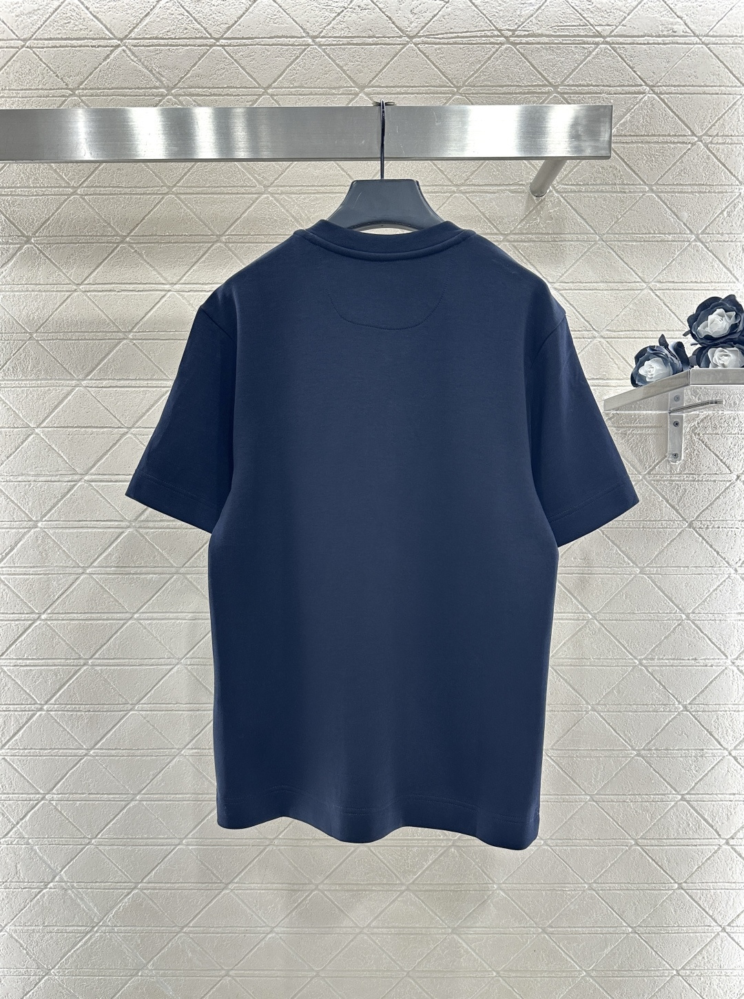 Round neck jacquard cartoon t shirt