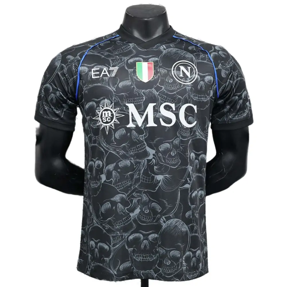 2023/2024 Player Version Napoli Halloween Special Edition Black Soccer Jersey 1:1 Thai Quality