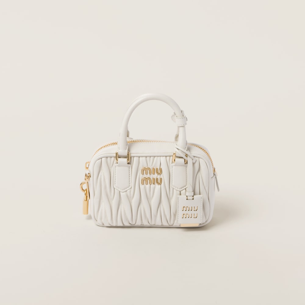 Small Arcadie matelassé nappa leather bag
