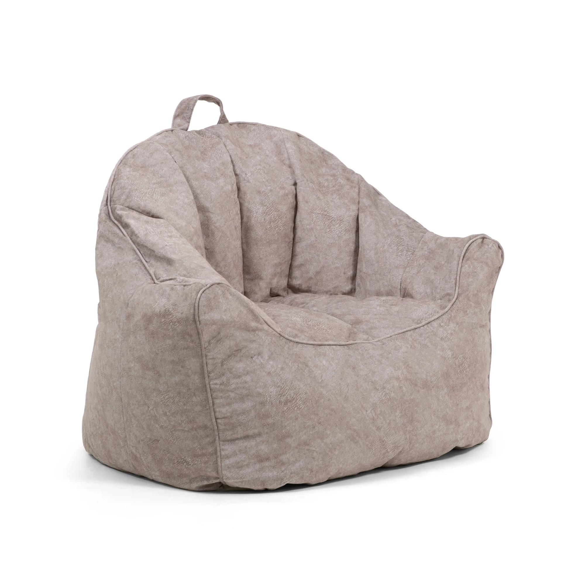 Big Joe Hug Bean Bag Chair, Gray Hyde, Faux Polyester Blend, Kids/Teens, 3 feet