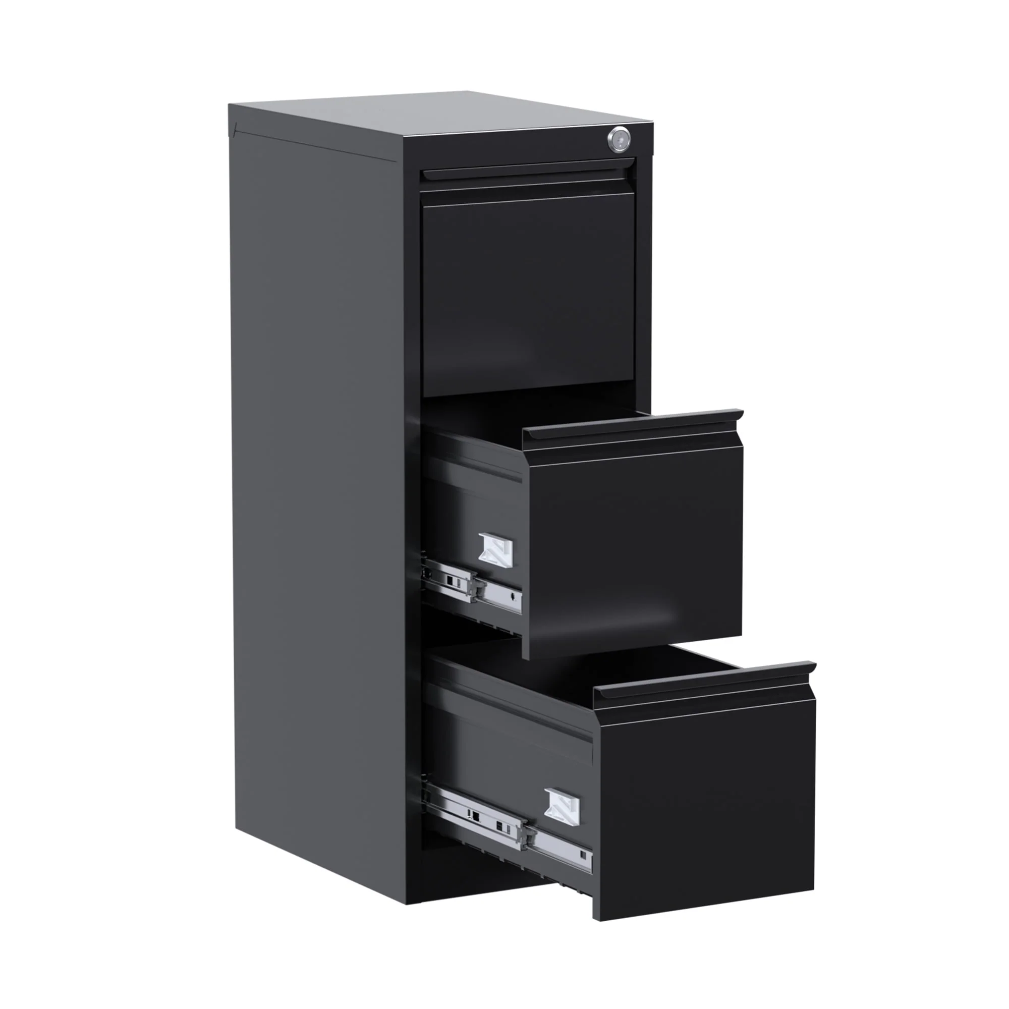 Supeer Four Drawer Metal Lateral File Cabinet, Storage White File Cabinet with Large Deep Drawers, Locking Wide File Cabinet for School, Office, Home,  Assembly Required