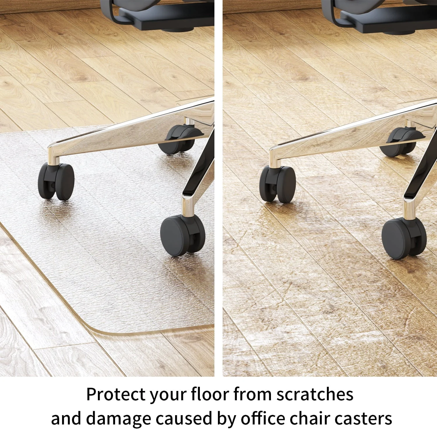 Joyoldelf Chair Mat with Lip for Hard Floor, 36