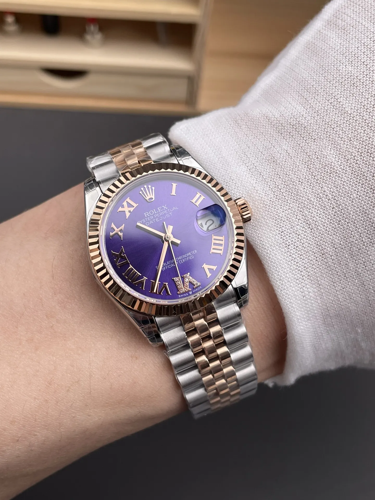 Rolex Datejust Rose Gold Ladies 31mm