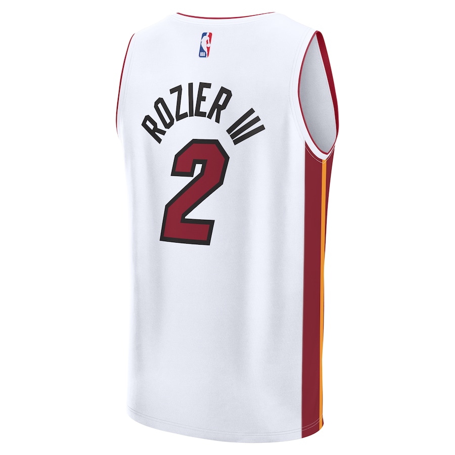 Youth Miami Heat Terry Rozier Fanatics White Fast Break  Jersey - Association Edition