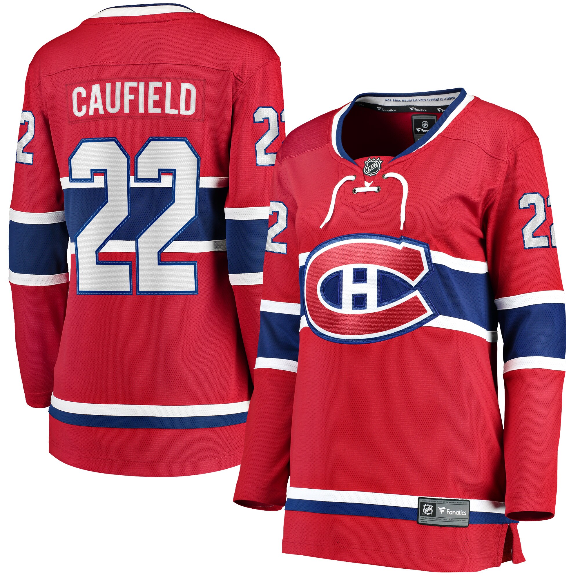 Cole Caufield Montreal Canadiens Fanatics Women’s Home Breakaway Replica Jersey – Red
