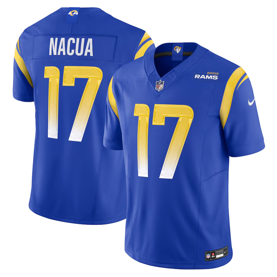 Los Angeles Rams Puka Nacua Nike Royal Vapor F.U.S.E. Limited Jersey