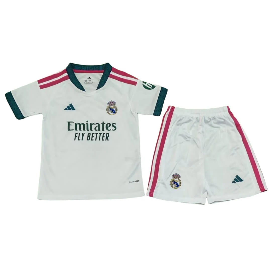 Kid's Real Madrid Home Kit - Jersey+Shorts 2026/27