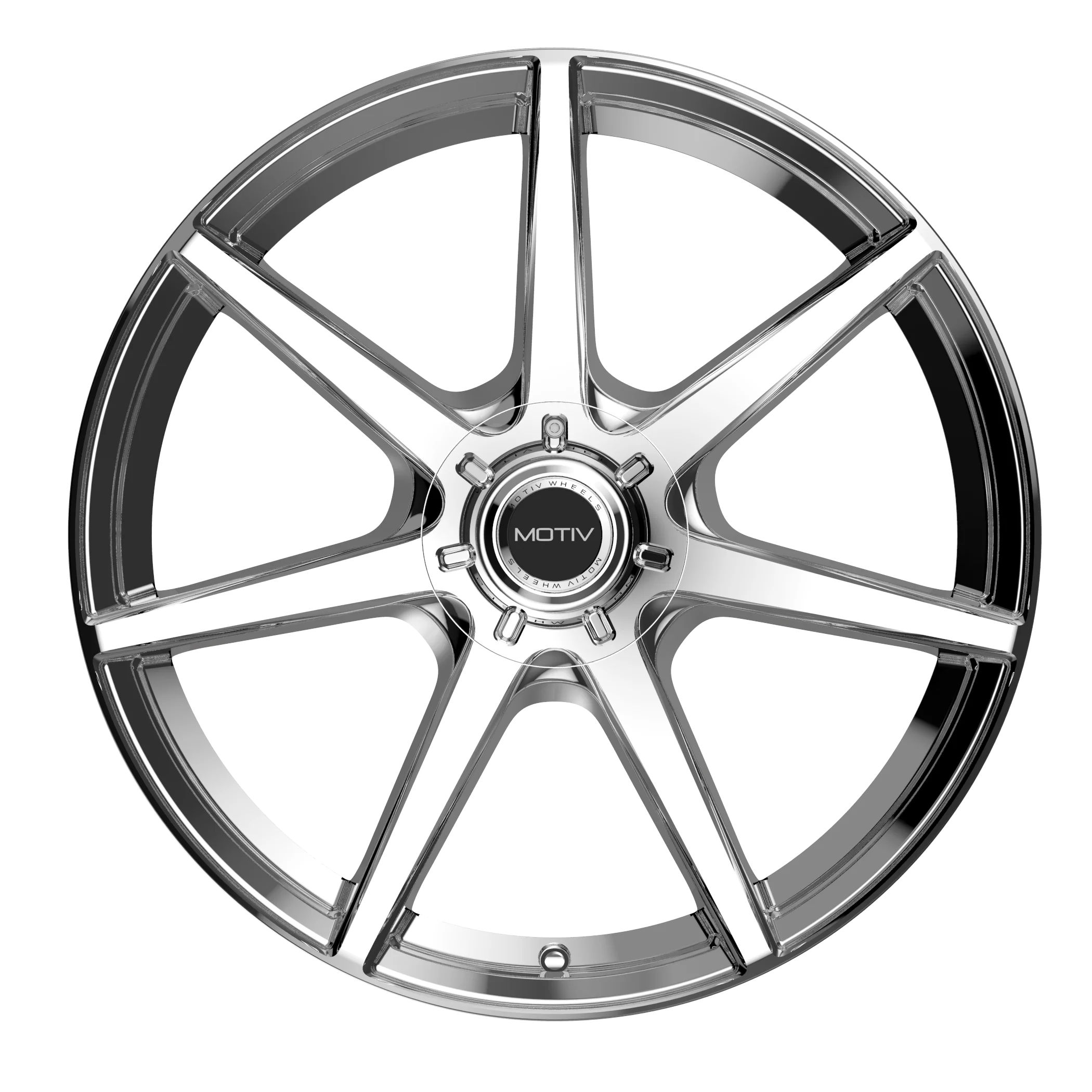 Motiv 432C RIGOR 432C-8755740 18X7.5 5X4.50 / 5X120 (+40) MTV 432C Rigor (HB 74.1) Chrome Plated Cast Aluminum