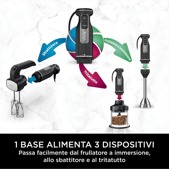 NINJA - Frullatore 3 in 1 POWERBASE CI100EU-nero