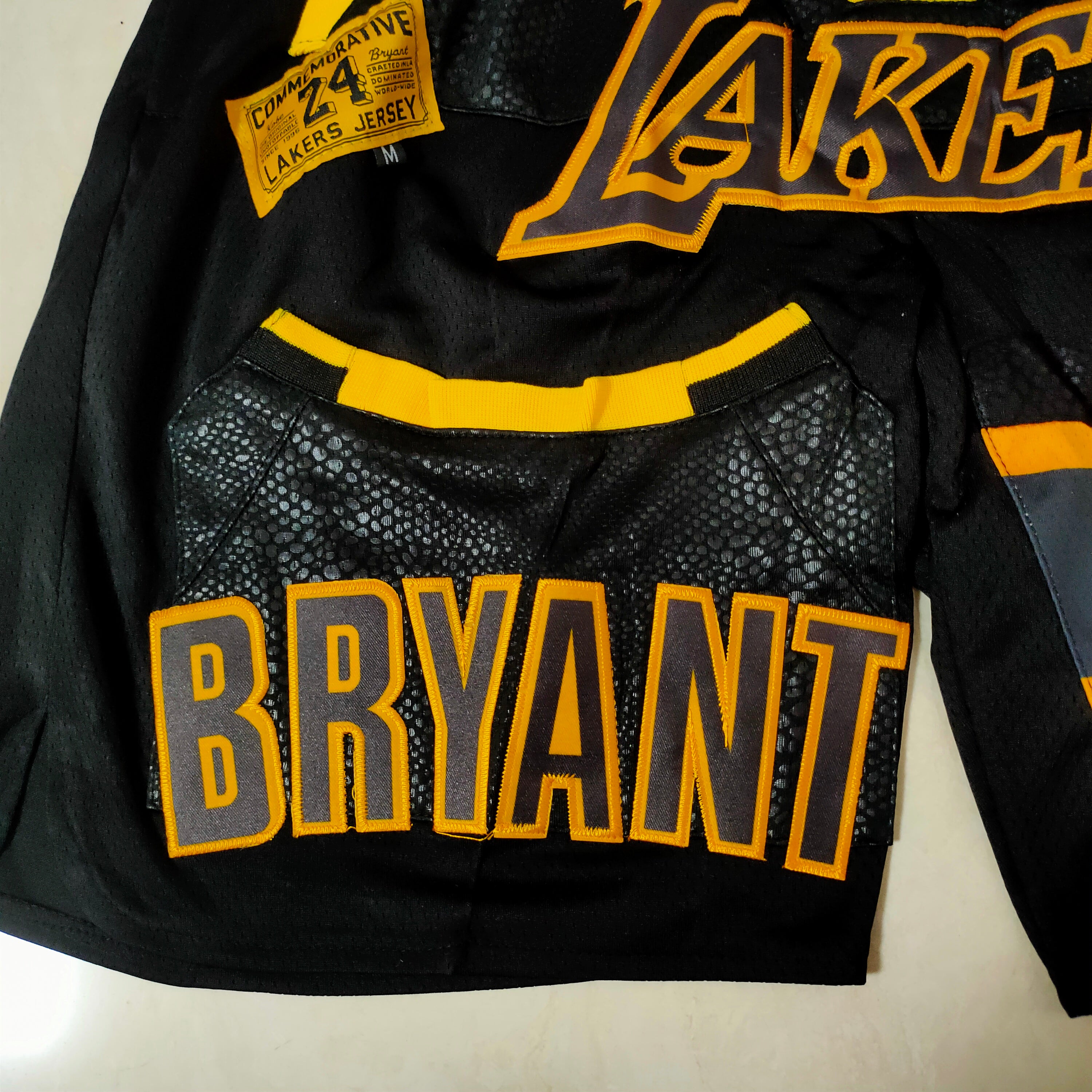 Los Angeles Lakers Kobe Bryant Black Pocket Pants
