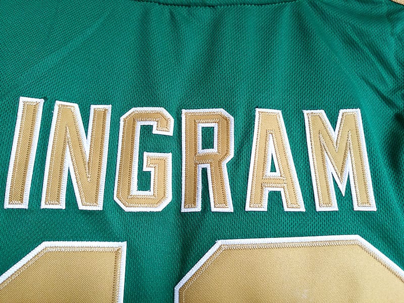 Ingram No. 13 Kingston High School Green Basketball Jersey