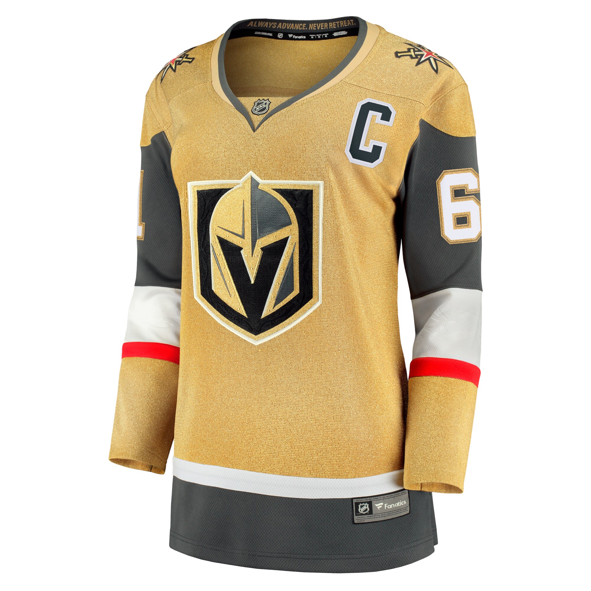 Mark Stone Vegas Golden Knights Fanatics Women’s Captain Patch Home Breakaway   Jersey – Gold