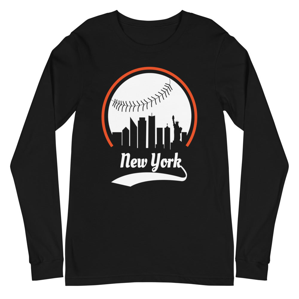 Unisex New York Mets Baseball Long Sleeve Tee Shirt