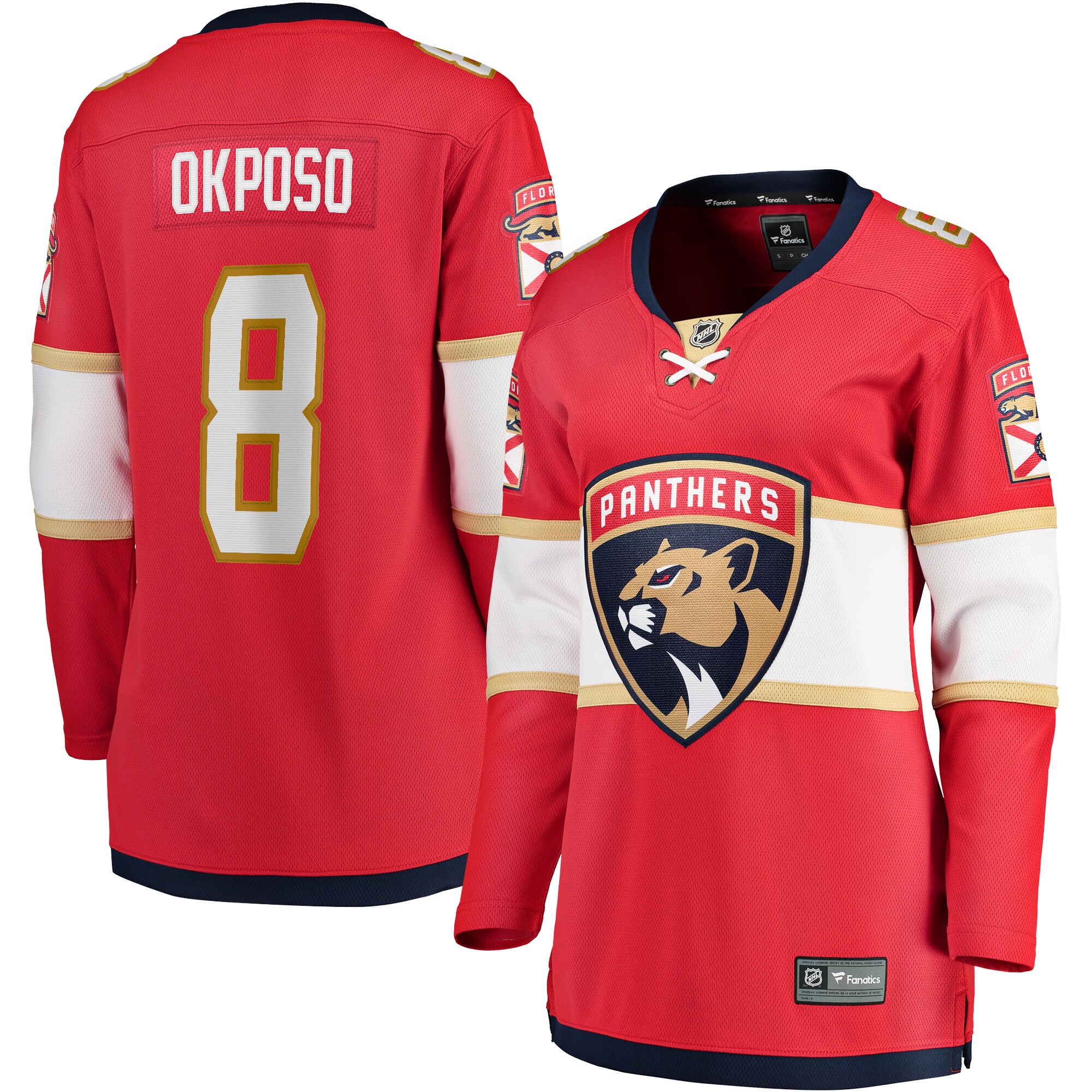 Kyle Okposo Florida Panthers Fanatics Women’s Home Breakaway   Jersey – Red