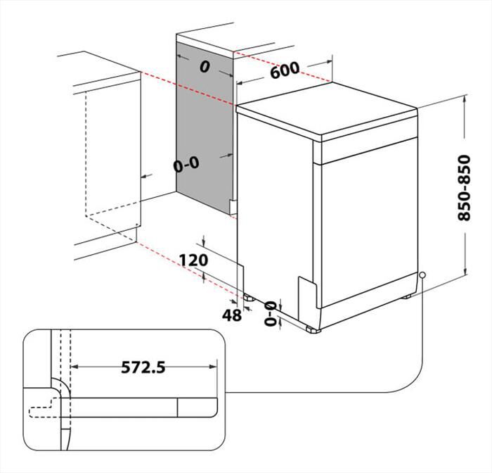 HOTPOINT ARISTON - Lavastoviglie HFC 3C41 CW X Classe C 14 coperti-Acciaio inossidabile