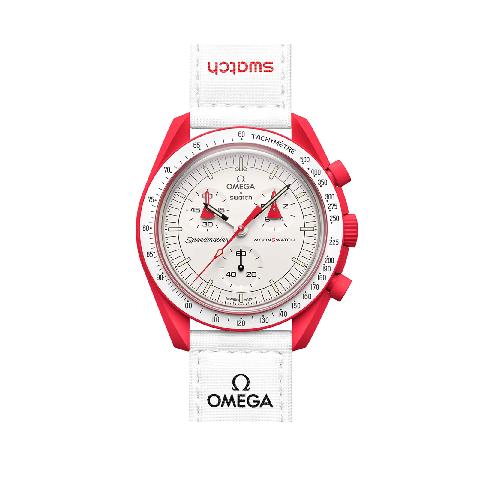 【Super Clone】Swatch x Omega SO33R100 Bioceramic Moonswatch Mission to Mars