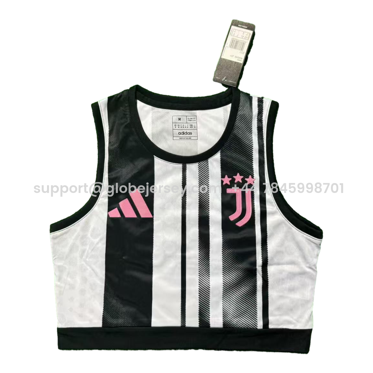 Women's Juventus 25-26 Home Black And White Yoga Vest