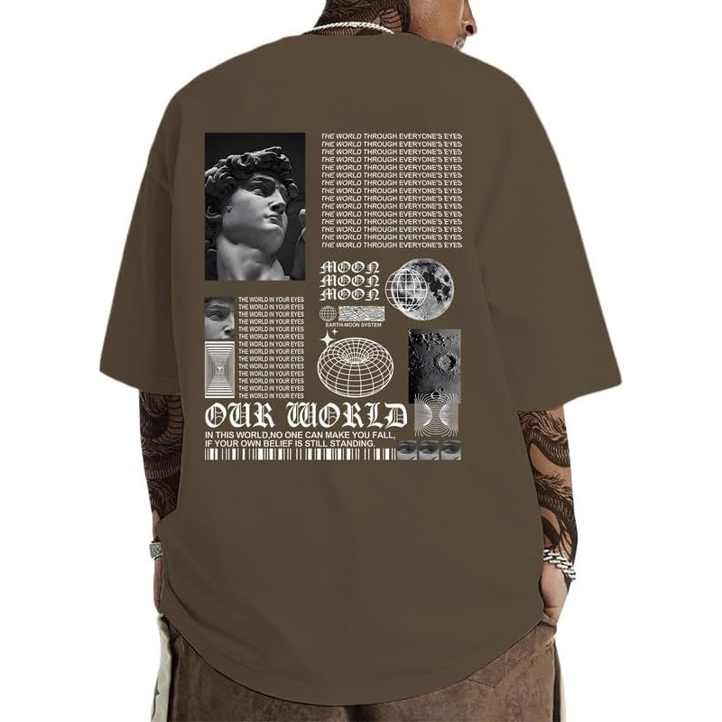 Men's Oversized Graphic Tees Vintage Shirts