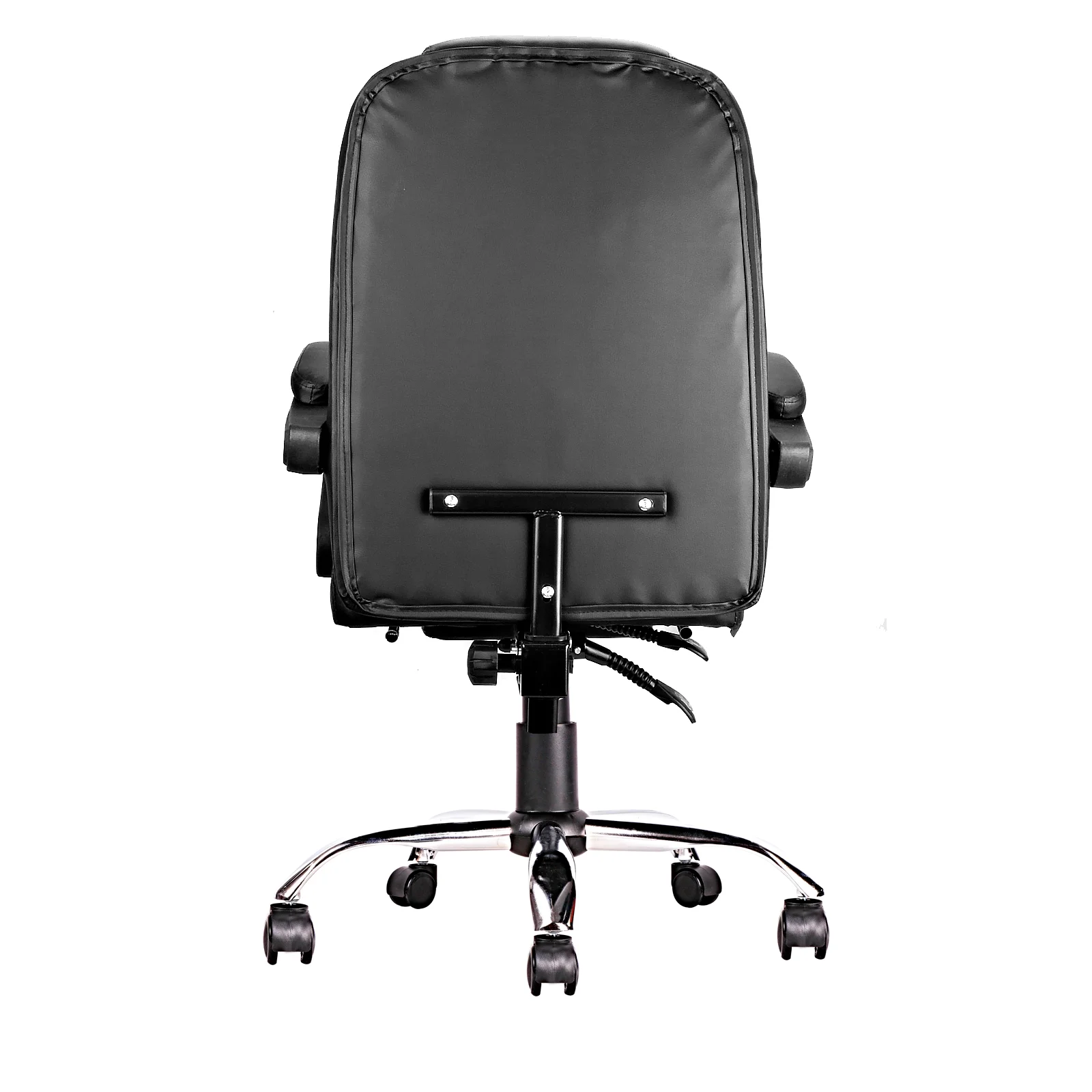 iMucci Office Chair Big High Back PU Leather Computer Desk Chair, 300lbs Heavy Duty Ergonomic Adjustable Executive Swivel Chair with Leg Rest and Lumbar Support, Black
