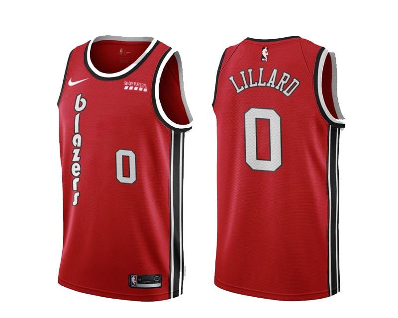 Damian Lillard Portland Trailblazers Throwback Jersey