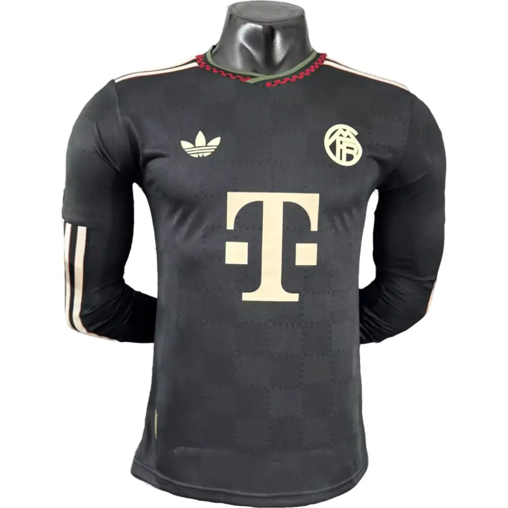 2025-26 Bayern Munich Second Away Long Sleeve Shirt - Player Version