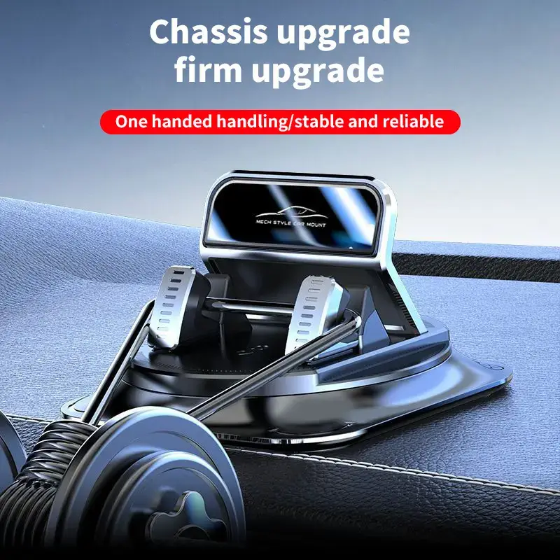 [FathersDayGift]Car phone holder 360 degree rotation, suitablefor car navigation in-car dashboard, horizontaland vertica screen adjustment angle,suctioncup fixed non-slip mobile phone holdersuitable for iPhone and Android