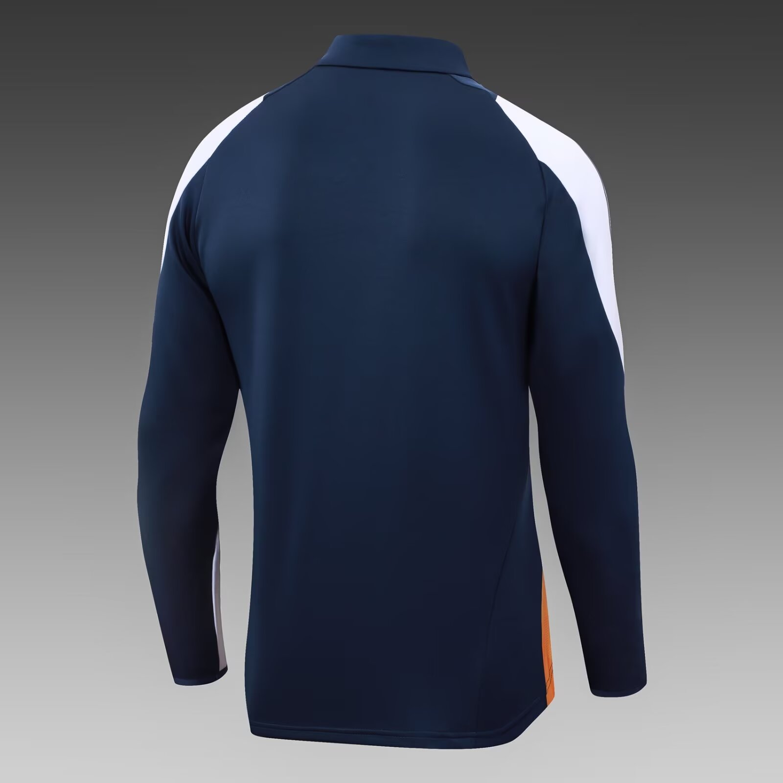 2024/2025 Real Madrid Half-Pull Training Suit Royal Blue-White Football Shirt 1:1 Thai Quality