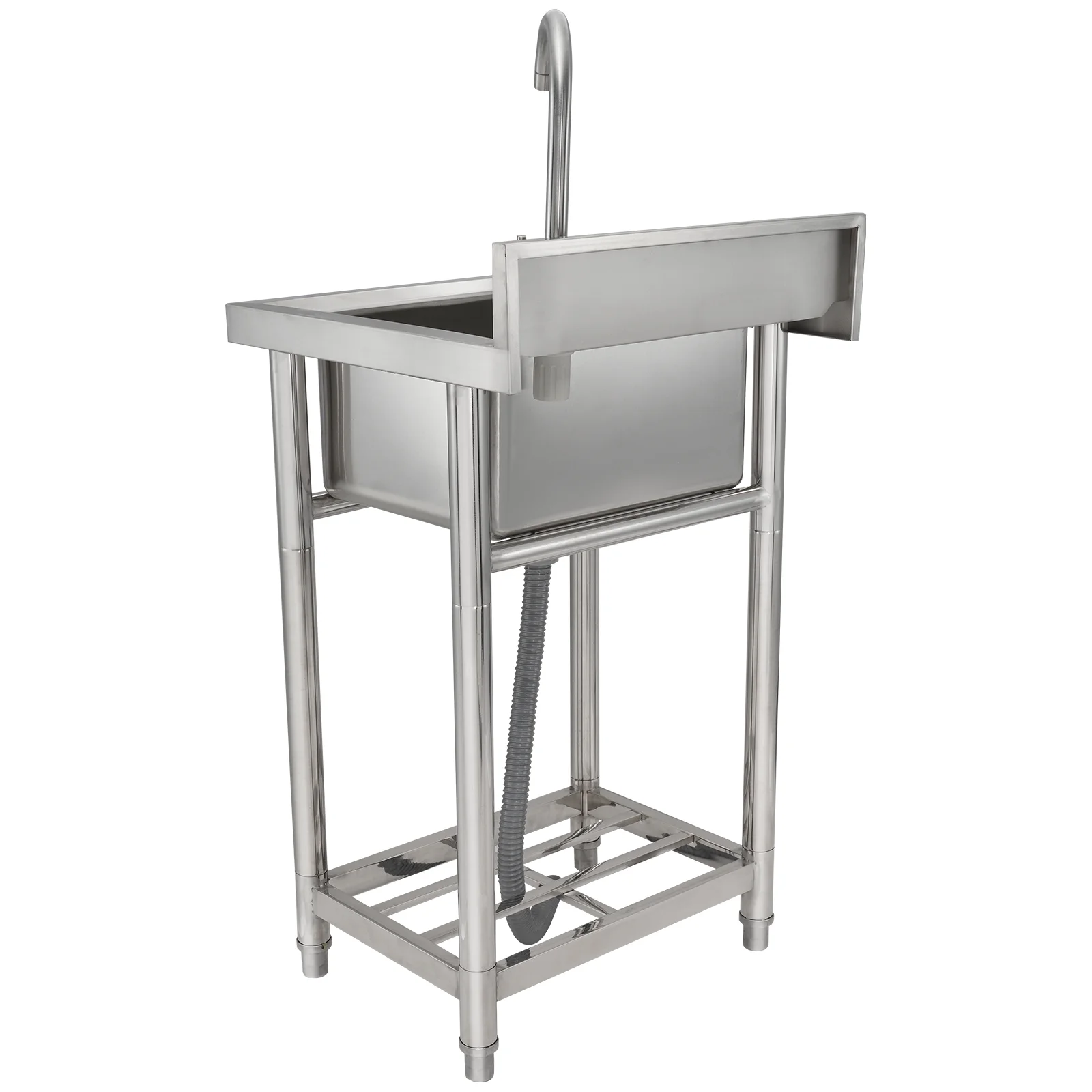 BENTISM S1 Stainless Steel 16 Inch Freestanding Single Bowl Sink