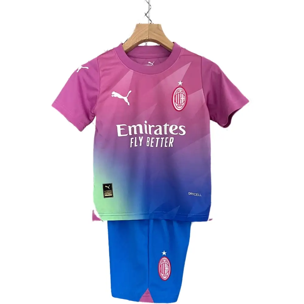 2023/2024 AC Milan Third Away Soccer Jersey 1:1 Thai Quality Kids Size